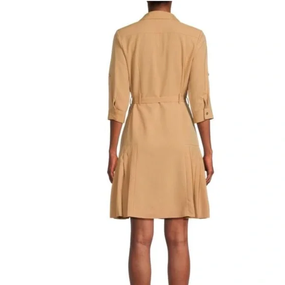 NWT Sharagano Belted Tiered Fit & Flare Minidress size 12 - Picture 2 of 10